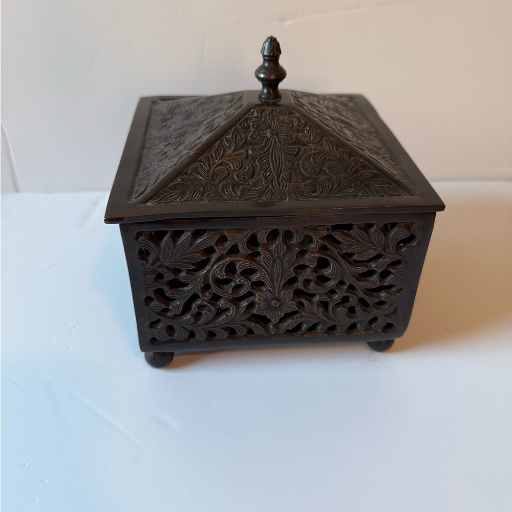 Intricately Cast Metal Box